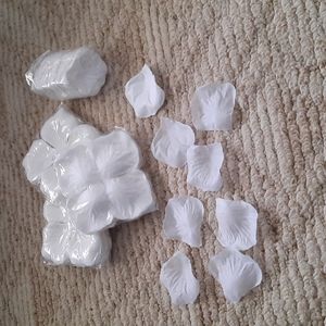 White flower petals silk